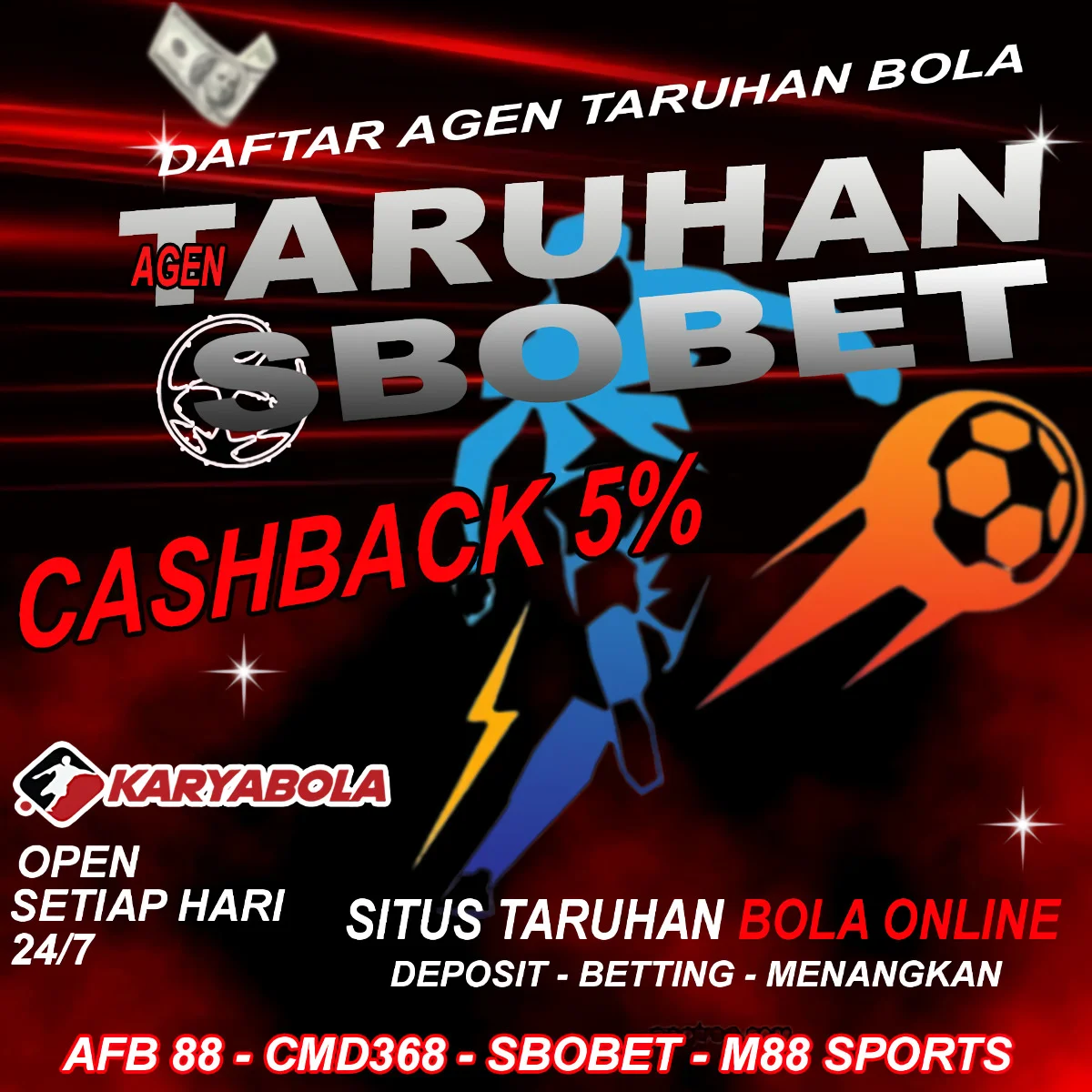 KARYABOLA : Link SBOBET, Daftar SBOBET, Link Wap SBOBET, Agen SBOBET MOBILE